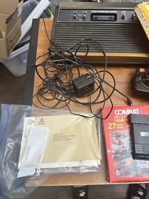 Atari 2600 System with Games in boxes and 3 controllers Video Vintage