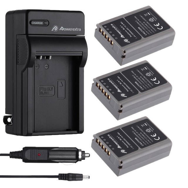 BLN1 BLN1 LiIon Battery & Charger For Olympus OMD EM1 EM5 Mark II