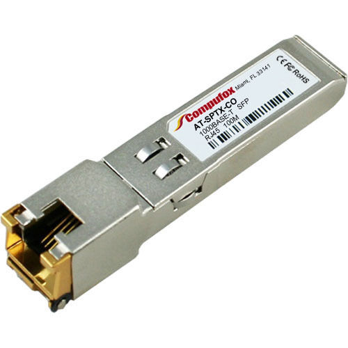 AT-SPTX - SFP, 1000T, 100 meters, RJ45 (Compatible with Allied Telesis) - Picture 1 of 1
