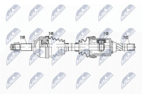 Nty NPW-NS-165 Antriebswelle Vorne Links Passend FüR Nissan Renault