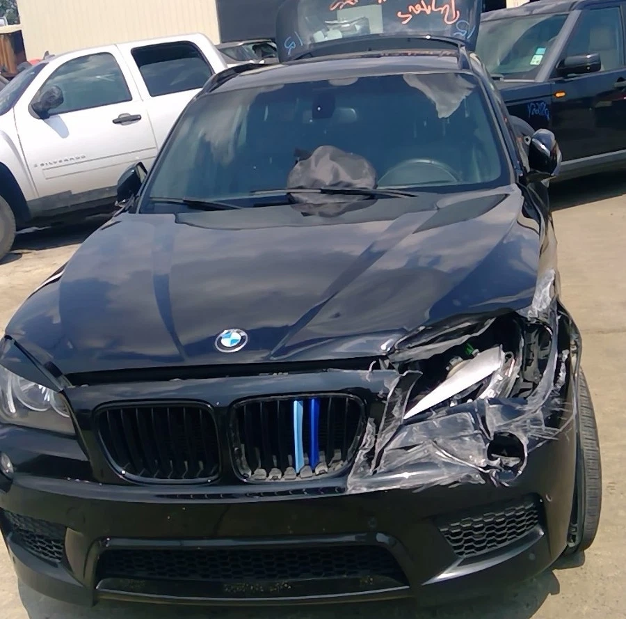 06 07 08 09 10 11 2015 BMW 323i X1 Driver Left LH Sun Visor in Black - Image 3 of 4