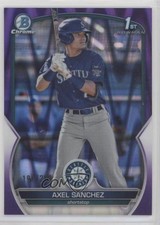 2023 Bowman Chrome Prospects Purple RayWave Refractor 19/250 Axel Sanchez 0y1d