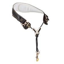 adorence Leather Saxophone Neck Strap for Alto Tenor 20.5" x 6.5 cm, Golden