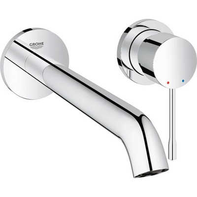 GROHE Waschtischarmatur Essence, 2-Loch, Wandmontage, chrom, 19408001