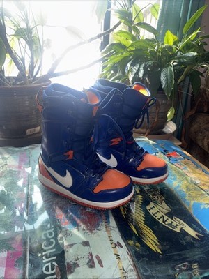 Nike Vapen Men s Size 9 Snowboard Boots 447125-400 Orange Blue Warn Once SBB