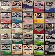 Polymer Clay FIMO Effect And Soft Lot Of 25