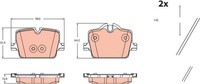 TRW GDB2487 Bremsbelagsatz Hinten , Passt Zu: BMW 2 (G42, G87), 3 (G20, G80, G28