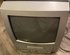 Magnavox MSD513E 13" CRT TV DVD Combo Retro Gaming Television Video Front AV VTG