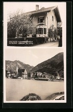 Egern, Ansichtskarte, Mietauto- und Fuhrgeschäft Mischko Zübert, Ortsansicht