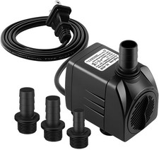 Submersible Fountain Pond Aquarium Pump 400 gph 6.5 ft lift New