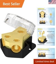 12V Power Distribution Block Car Audio 2 Way Ground Distribution Block 0/2/4 ...