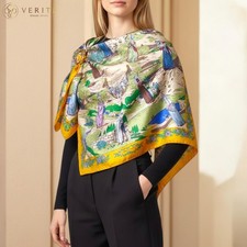 RARE VINTAGE HERMES Silk Scarf "Costumes des Departements" Carre 90