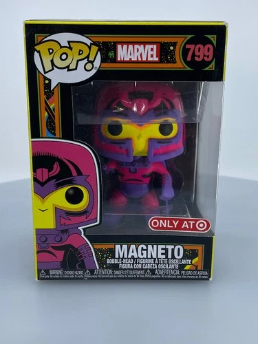 Funko POP! Marvel Blacklight Magneto Darklight #799 Target Exclusive DAMAGED