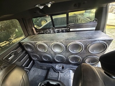 JL Audio 10'' Ten-Speaker Subwoofer Enclosure Black Textured Finish for Truck Cab