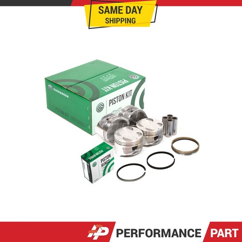 Pistons w/ Rings for 93-97 Geo Prizm Toyota Corolla 1.6L DOHC 4AFE 16V - Picture 1 of 9