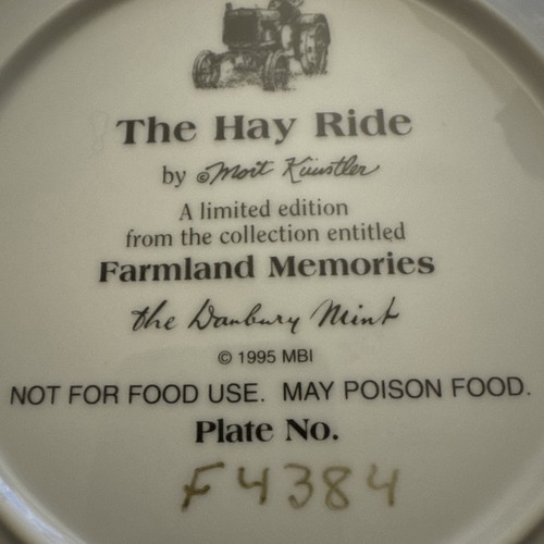 The Danbury Mint 1995 “The Hay Ride”Feature John Deere Tractor Farmland Memories - Picture 4 of 7