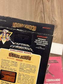 Commando (Nintendo NES, 1986) 5-Screw w/ Hangtab CIB Complete Tested Works