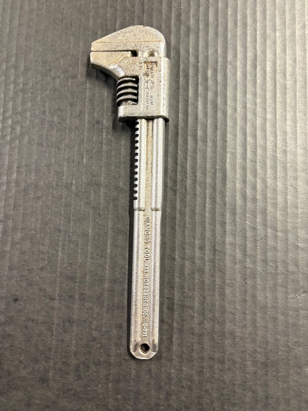 Diamond Tool Horseshoe C711 Forged Adjustable Wrench Smooth Jaw USA