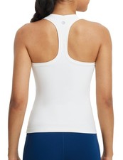 Womens Workout Racerback Tank Tops Racer Back Yoga Gym Athletic Running Sleev...