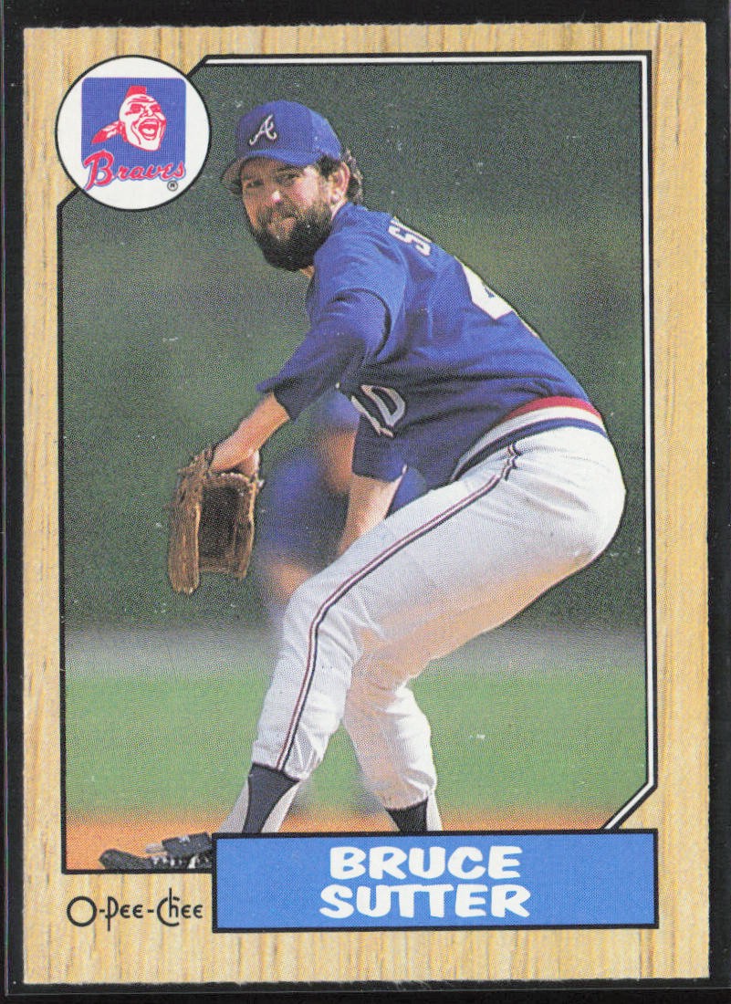 1987 O-PEE-CHEE #344 BRUCE SUTTER ATLANTA BRAVES