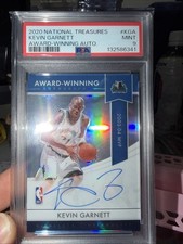 2020-21 Panini National Treasures Signatures Kevin Garnett #AW-KGA