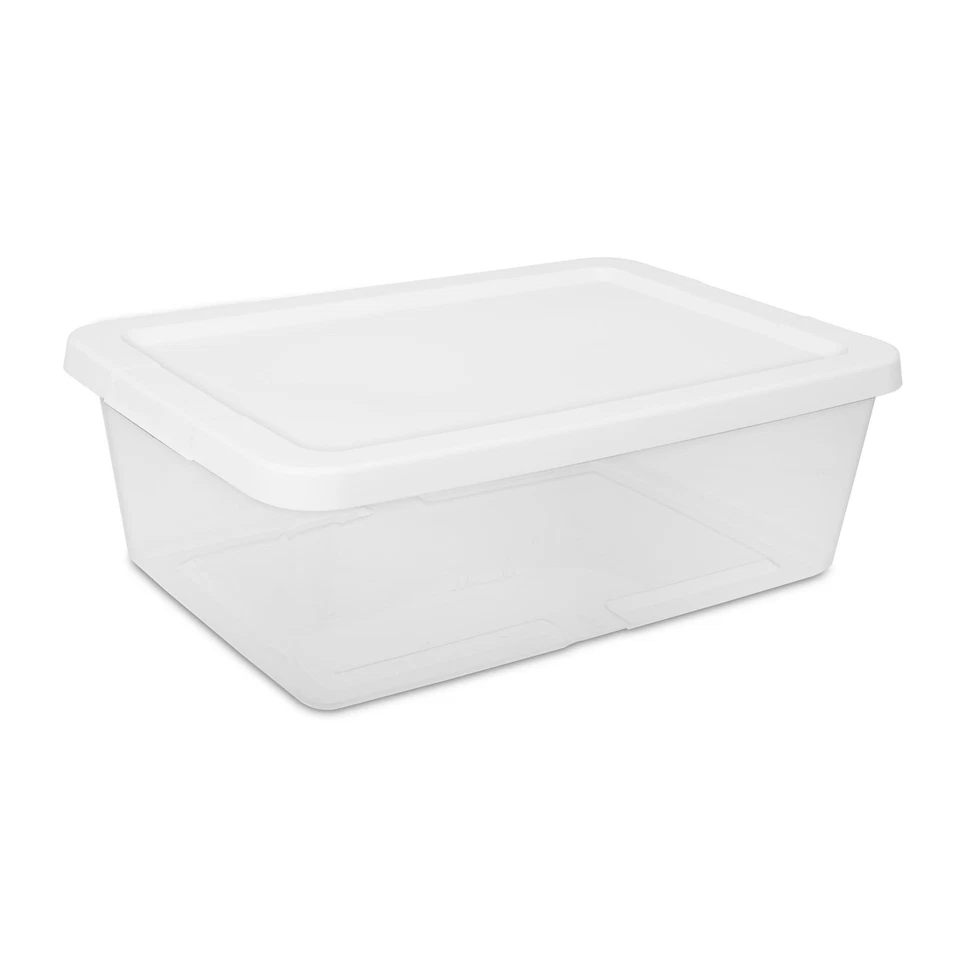 Sterilite Small Storage Bin, 12 Quart Clear Plastic Storage Container  - Image 3 of 4