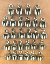 Curtain Track Hooks with Nylon Wheels Carrier Ring Lot of 28 