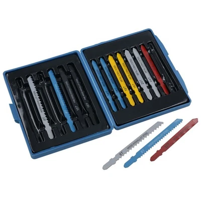 Jeu de 14 lames de scie sauteuse raccord tige en T scie sauteuse lames en boi... - Photo 1/4