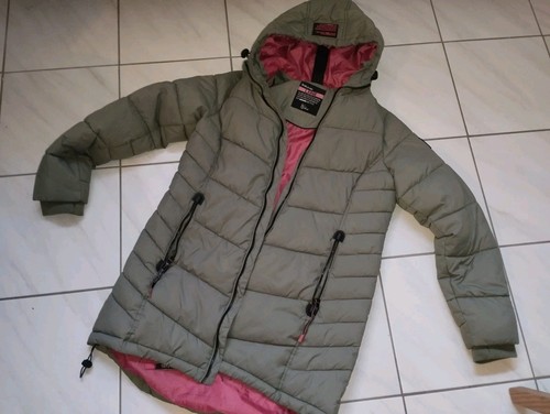 Sublevel Jacke Damen Winterjacke Mantel Winter Steppmantel OM-150 Agave Gr. L
