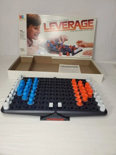 VG+ 1982 LEVERAGE Vintage MILTON BRADLEY  STRATEGY Board Game Complete