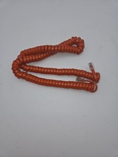 Vtg NOS Western Electric Modular Handset Spring Phone Cord orange Long H4DU 124