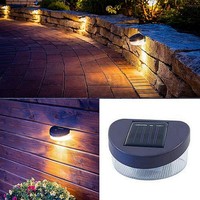 6 X Led Solar Garten Lampe Wandlampe Leuchte Lampe Solarleuchte Solarlampe Zaun
