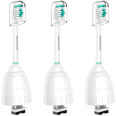 Aoremon Toothbrush Replacement Heads 3 Count (Pack of 1), White-3