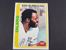1978 TOPPS FOOTBALL #037 KEN BURROUGH HIGH GRADE NR MINT + BEAUTIFUL
