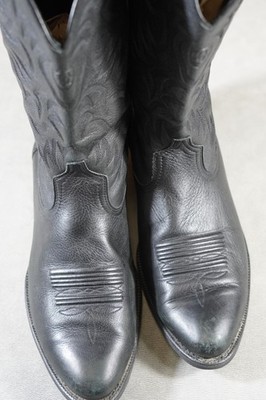 Ariat Heritage Black Leather Cowboy Western Boots Size 13EE Ariat Heritage R Toe Western Boot – Gilleys Western*Work*Outdoor main image 3
