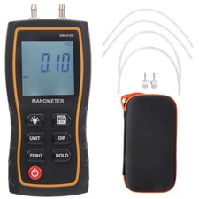 SW-512C Digital Manometer  Air Pressure Tester HVAC Differential Meter Tool P2J2