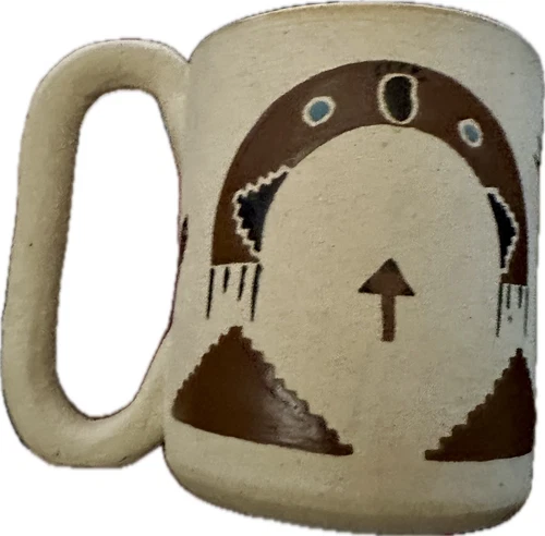 Vintage Art Pottery Desert Southwestern Artisan Coffee Cup Mug Hand made USA