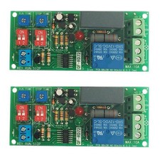 2X(2PCs Dual Time Adjustable Cycle Delay Timing Relay Repeat on OFF 7857