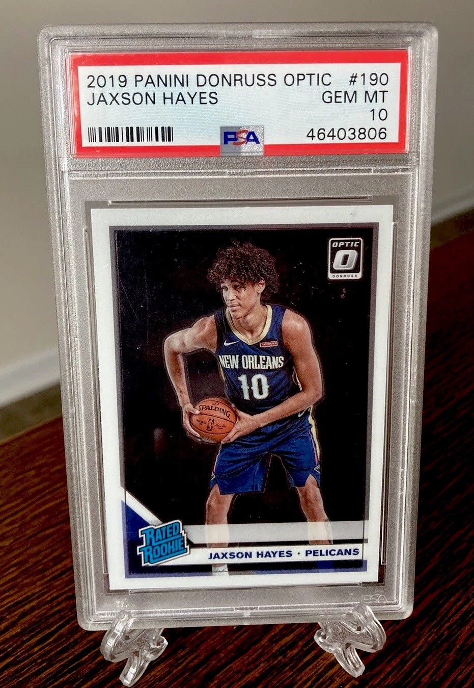 2019-20 Donruss Optic #190 Jaxson Hayes Rated Rookie PSA 10 GEM MINT RC UT