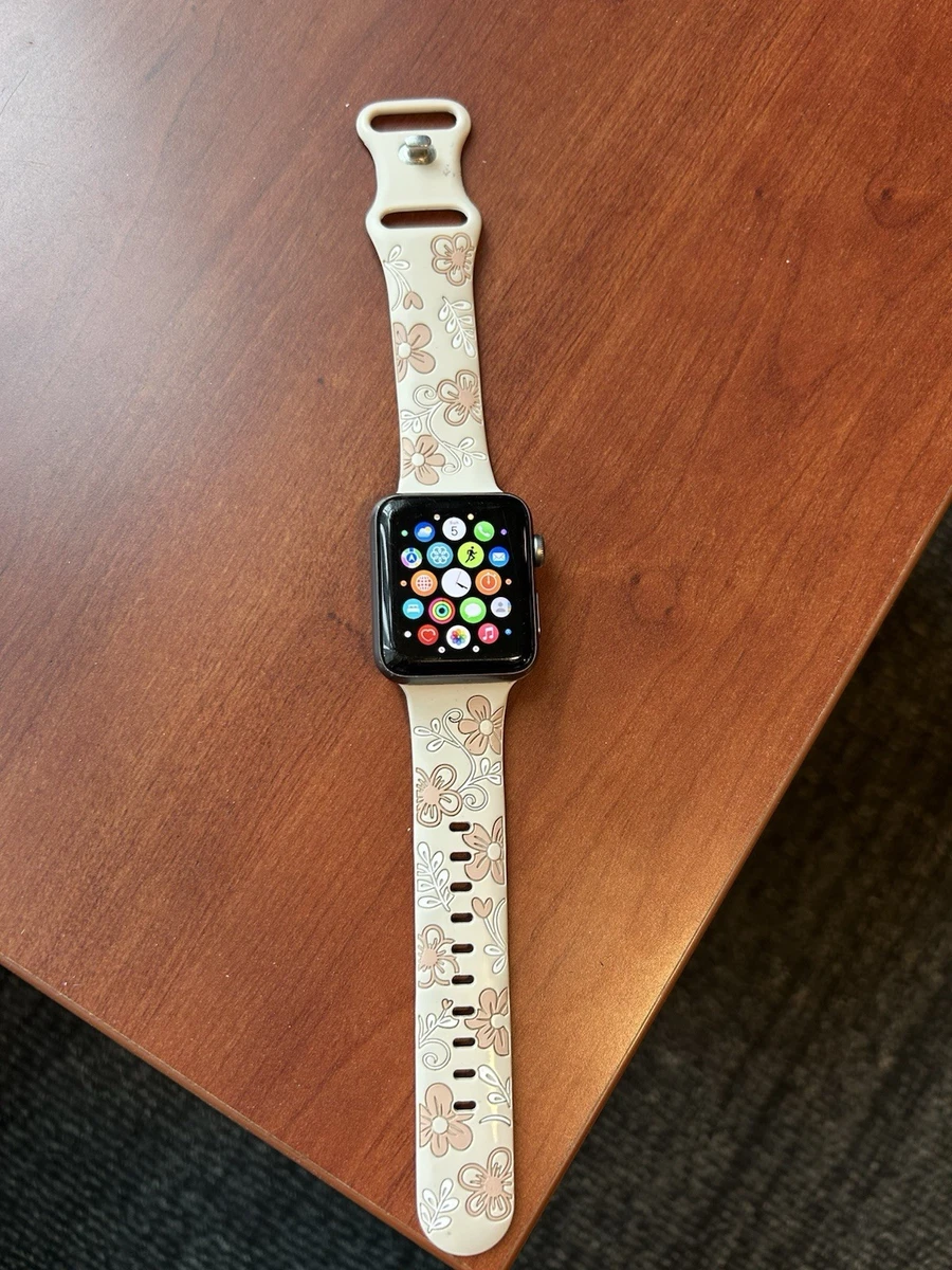 Apple Watch Series 3 Rubber Band Smart 42 mm Case Wristwatches for