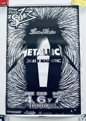 Metallica Mexican Death Magnetic Mexico Foro Sol PROMO Poster,no cd LP vinyl