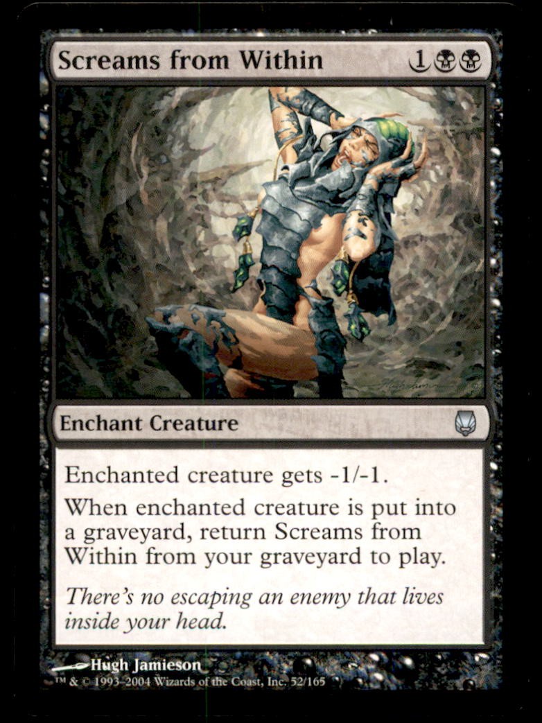 MTG Screams from Within LP Light Play Darksteel [1496]