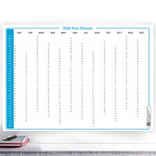 2026 YEAR PLANNER WALL CALENDAR HOME OFFICE WORK BLUE CALENDAR A5 A4 A3 A2 A1