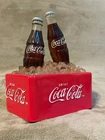 Vintage Coca Cola 2 Bottle Fountain with Coca-Cola Bottles & Ice that Lights Up