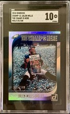2018 Donruss Champ is Here Holo #12 Jalen Mills #'d 25/100 Eagles