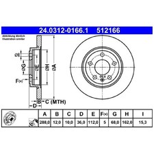 2x Bremsscheibe hinten für Seat Exeo 3R2 ST 3R5 | 26252162