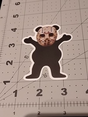 Grizzly Griptape Jason Hockey Mask Sticker Vinyl Decal Car Laptop Skateboard