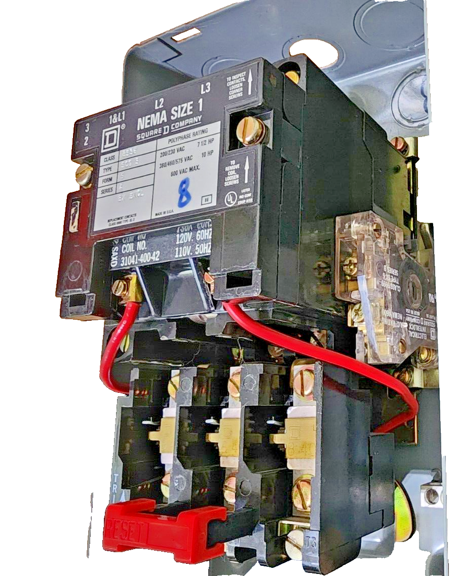 型式DC-303 Square D 8536SCG3 Starter w/ Enclosure 600V NEMA Size 1