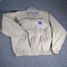 Vintage New York Giants Jacket Mens Large NFL Football Windbreaker Logo Athletic