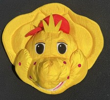 Vintage 1994 Barney Friends BJ Dinosaur Head Plush Wall Pal Yellow Lyons
